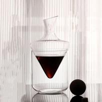 Creative Crystal Glass Wine Decanter with Slanted Spout – Ice Wine Carafe 1 set