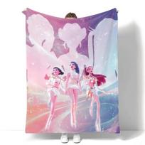 Flanelinis pledas 2025 Naujas KPOP Domen Hunters Rumi Mira Zoey Saja berniukai Spausdintas minkštas pledas gerbėjams Vaikams Suaugusiems Kalėdinė dovana Flannel 75x100cm