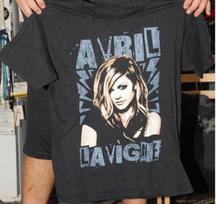 26 Rare Avril Lavigne The Black Star TOUR Cotton Black Men T-Shirt Unisex T-Shirt XL