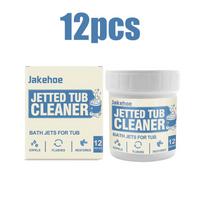 Jetted Tub Cleaner Tablets Deep Cleaning Descaler Jacuzzi Whirlpool Hot Tub Spa Bath Internal Pipe Flush Removes Biofilm 12pcs 12pcs