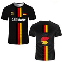 New Design Germany Football Jersey T-shirt For Men German Flag Pattern Short-sleeved Tees Tops Summer Sports Oversized Tshirt XXS