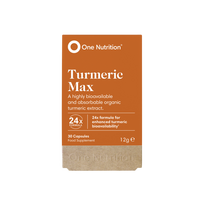 ONE NUTRITION Ciberžolė Max Kurkuminas lengvai įsisavinama, uždegimo mažinimui 30 kapsulių