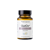 VitalCapsule Glutox L-Glutationas 500mg antioksidantas ląstelių apsaugai ir imunitetui 30kaps