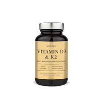 NORDBO Vitaminas D3+K2+Magnis lengvai įsisavinamas 90kaps.