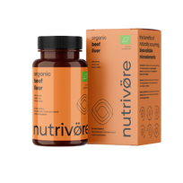 NUTRIVORE Beef Liver Ekologiškos jaučio kepenėlės kapsulėse 90kaps