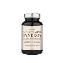 NORDBO L-Glutamine Synergy raumenims, žarnynui, odai 90kaps.
