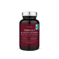 NORDBO Omega-3 su Astaksantinu maisto papildas 90kaps