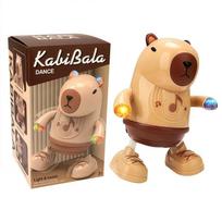 Dance Singing Electric Capybara With Music Lighting Swinging Hands Capybara Dancing Toy Left Right Dance Durable