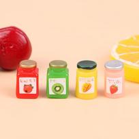 Miniature 112 Drink Bottles Dollhouse Fruit Sauce Kitchen Food Model Diy Toy Doll House Accessories Play Tiny Food Toy