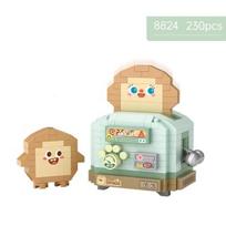 Building Mini Block Toaster Tv Set Home Appliance Model Assembled Brick Diy Fun Puzzle Toy Gift Suitable For Home Decoration