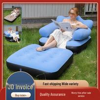Zhenchangsheng 5-in-1 Automatic Elevated Portable Camping Air Mattress smėlis