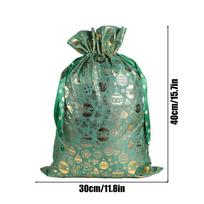 Medium Burlap Bags Burlap Gold Foil Reusable Decorations Christmas Party Decor For Birthday Thanksgiving Holiday New Year one size