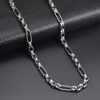Wholesale 1m/lot Width 7mm Heavy Handmade Link Chain Necklaces for Men Stainless Steel Hip Hop Chain Women Necklace Punk Jewelry