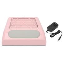Nail Dust Collector with Reusable Filter 80W Strong Suction Power Professional Nail Vacuum Cleaner US Plug 100?240V Pink
