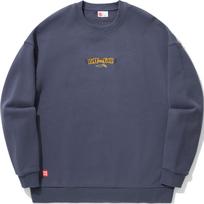 Li Ning Skateboard Series Comfortable Casual Loose Letter Print Pattern Round Neck Pullover Sweatshirt Unisex Sweatshirt Mushan-Blue AWDUB53-4 XL