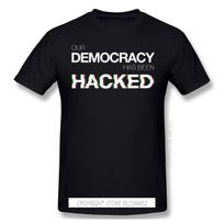Tops & Tee Band Mr Robot T-Shirts Anonymous Hacker Organization Video Black Lives Matter Sleeve Short S įvairiaspalvis