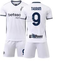 Football training jersey 2425 Inter away jersey new No. 10 Lautaro 9 Thuram 23 Varela white #16
