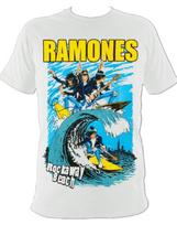 Ramones Surf Unisex marškinėliai S įvairiaspalvis