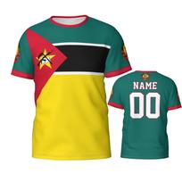 Custom Name Mozambique Flag Emblem Men's Patriotic T Shirt 3D Tops Sport Soccer Shirts 2025 XXS