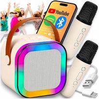 Bezprzewodowy Zestaw Do Karaoke Dla Dzieci Bluetooth Głośnik + 2 Mikrofony