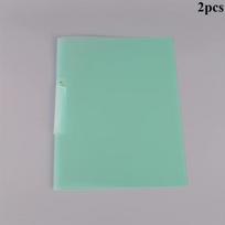 Durable Waterproof Colorful File Folder Convenient Rotating Side Open Buckle Design Foldable Cover Side Open Trolley File Folder žalia