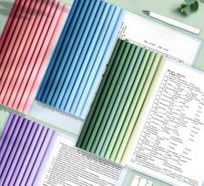 40 Pack Report Covers , Clear Report Covers with Sliding Bar, Clear Report Covers for A4 Paper, Presentation Folder (Gradient)