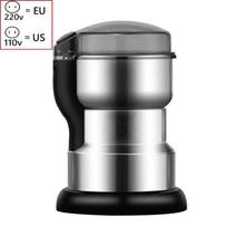 400W Multifunctional Electric Coffee Grinder Machine for Beans Nuts Spices Grains Home Kitchen Use US