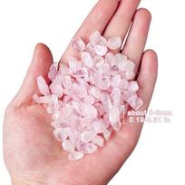 500g/bag Natural Stones Rose Quartz Material Crystal Gravel Stone Chips Ore Minerals Reiki Specimen Gemstones Aquarium Decor (rose quartz,500g) rožinio kvarco spalva