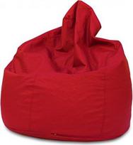 "Birne Puff Puf Bean Bag" kėdė iš dirbtinės odos - raudona