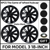 4PCS 18 Inch HubCap Performance Wheel Caps Automobile Replacemen Hub cap Full Rim Cover Accessories for Tesla Model 3 2018-2023 Tesla Model 3&2018-2023&18-Inch