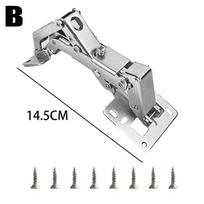 170° Frameless Soft Close Cabinet Hinges with Screws Heavy Duty Damping Buffer Closing Corner Cabinet Wardrobe Furniture Hinge
