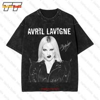 Hot New Avril Lavigne Signature Black All Size Vintage Oversized TShirt XR S