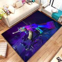 3D Rifle Pistol Revolver Gun Cartoon Area Rug,Carpet Rug for Living Room Bedroom,Kitchen Doormat Bathroom Anti-slip Floor  cool 60cm x 90cm