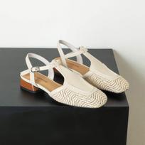 Krazing Pot Full Grain Leather Med Heels Weaving European Design Summer Size 40 Hollow Style Women Sandals 34 dramblio kaulas
