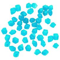 Luminous Diamond Shaped Pebbles for Garden Decoration Outdoor Landscape Glow Stones for Pathway Aquarium and Fish Tank Decoration S mėlyna
