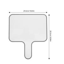 Compact Lightweight Handheld Whiteboard Paddle Dry Erase Scoring Board for Judges Students Classroom Interaction Game
