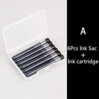 For Majohn A1/A2/A3 Press Fountain Pen Nib Ink Refill Cartridges 5.5mm Caliber Large Capacity Office Supplies Student Stationery