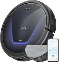 "eufy G50" hibridinis dulkių siurblys-robotas su šlavimo funkcija 4 000 Pa stiprus siurbimo galingumas, dinaminė navigacija, profesionalios šukos, šluotos padas lengvam paviršių valymui, idealiai tinka naminių gyvūnėlių plaukams ir kietoms grindims valyti