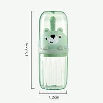 Travel Mouthwash Cup, Brushing Cup, Toothbrush, Toothbrush Cup Portable Home Washing And Toothpaste Storage žalia