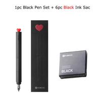 KACO First Love Fountain Pen,EF Nib Smooth Ink Flow for Calligraphy&Office Creative Writing vintage aesthetic stationery tools (as the picture,EF)