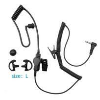 3.5mm Acoustic Tube Headset Strong 3.5mm Earphone Accessory Two-Way Radio Earpiece Black Acoustic Tube Earbud For Business