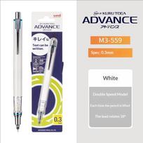 Uni Kuru Toga Advance Upgrade Mechanical Pencil,M5-559 0.3/0.5/0.7mm Multiple Nibs Double-Speed Rotation Anti-Break Lead Pencils