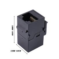 CAT6 RJ45 Insert Keystone Gigabit LAN Coupler Plug Standard T568A/T568B Network Module Slot for Internet Jack Ethernet Connector