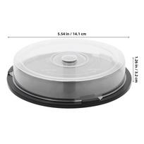 1pc Large Capacity Cd/Dvd Storage Bucket Empty Clear Plastic Dvd Holder Compact Disk Storage Holder Container Organizer Space