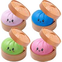 Interactive Kids Toy Giant Dumpling Squishy Multicolor 30x30cm Stress Relief Soft Squeeze