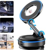 "Foluu Upgraded" magnetinis telefono laikiklis, 360° pasukamas, reguliuojamas ir sulankstomas vakuuminės adsorbcijos automobilinis telefono laikiklis, mažai triukšmo "iPhone" ir "Android", skirtas automobiliui, sporto salei, veidrodžiui ir pan.