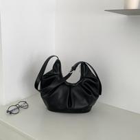 Half Mo Hobo Bag Luxurious Pleated Croissant Bag Dumpling Bag Versatile For Daily Commute Work Everyday Use juoda