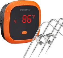 "Inkbird Barbeque" mėsos termometras Skaitmeninis "Bluetooth" rūkyklos belaidis grilio termometras IBT-6X