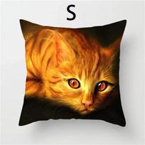 Pagalvėlės užvalkalas Mielas katės raštas Kvadratinis pagalvės užvalkalas Užtrauktukas Gimtadienio dovana Sofa Namai Viešbučio dekoracija 45*45cm 30x30cm