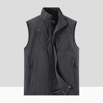 Spring and Summer New Vest Men's Soil Outdoor Leisure Vest Vest Vest Vest Sports Jacket M pilka spalva